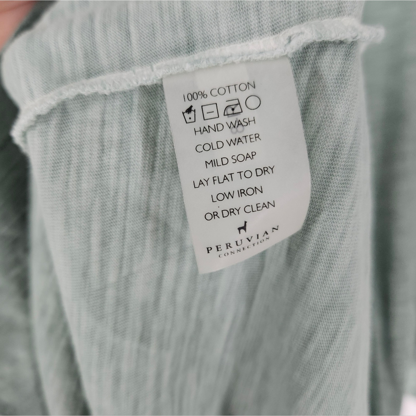 Peruvian Connection Green Verdigris Lagos Midi Shirt Dress S — image 7 of 7